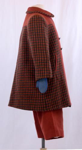 Side view of a Korean orphan suit from the 1950s