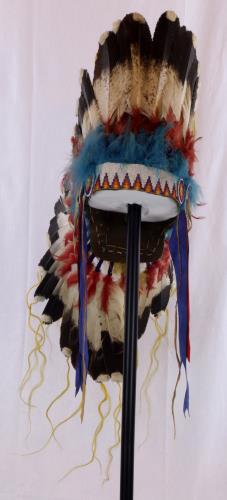 Front view of a trade headress from the 1940s