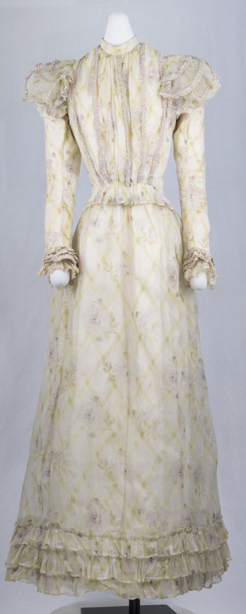 White Cotton Dress: Front