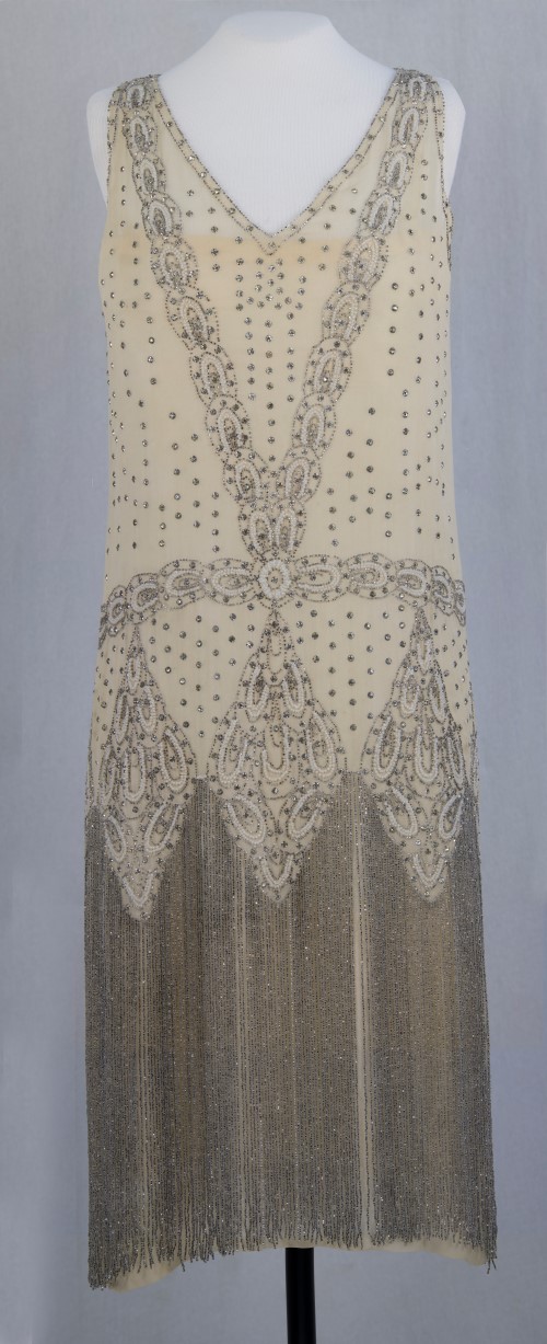 Fancy Beaded Evening Dress: Front