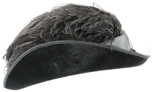 Black Velvet Woman's Hat: Right Side
