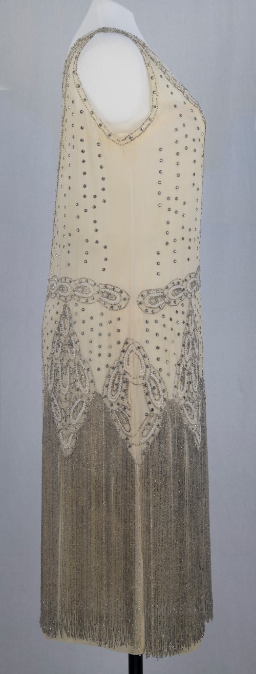 Fancy Beaded Evening Dress: Right Side