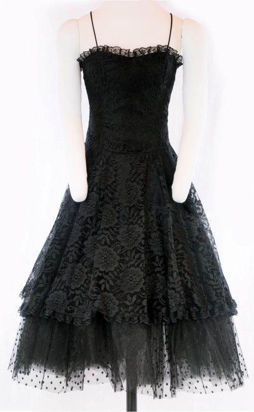 Black Prom Dress: Front