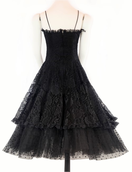 Black Prom Dress: Back