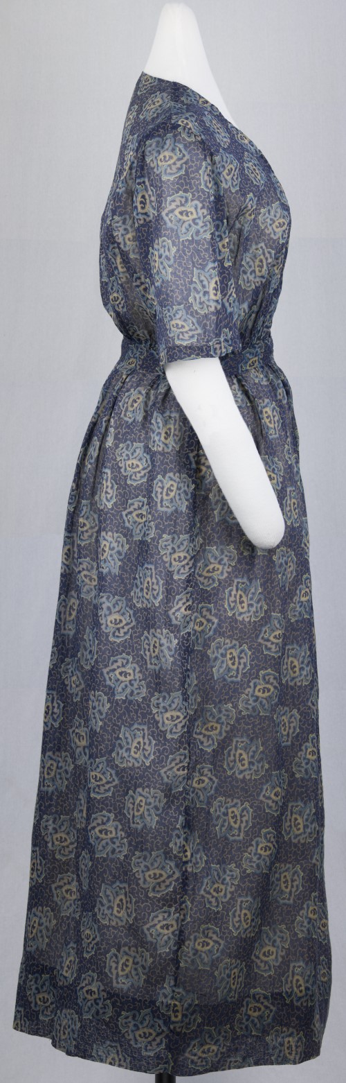 Blue Cotton Dress: Side
