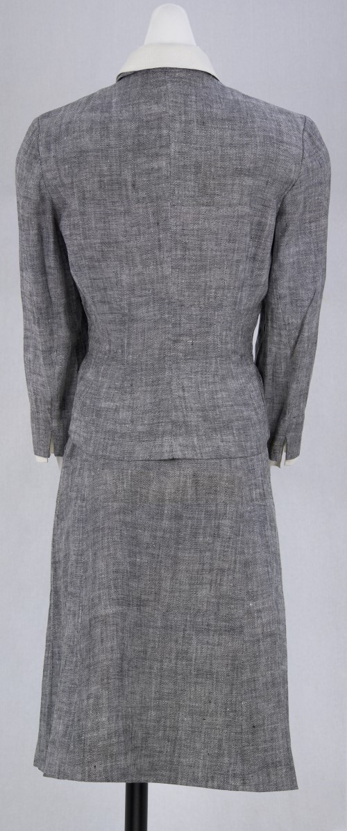 Black And White Tweed Suit: Back