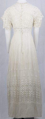 White Lace Dress: Back
