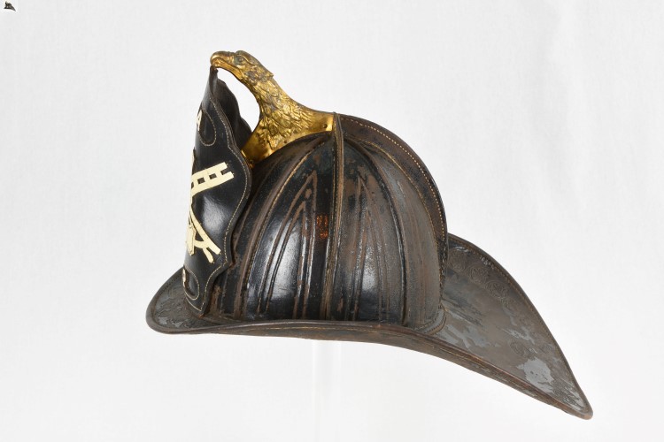 Fireman's Helmet: Left Side