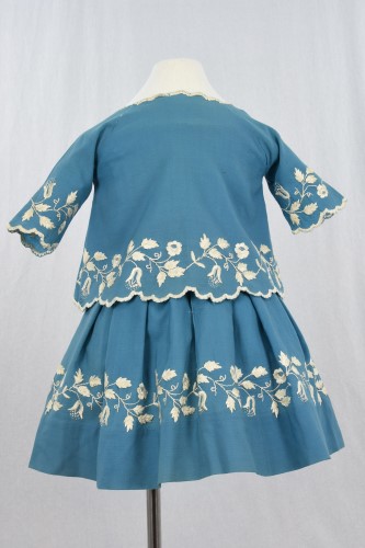 Child's Dress With Coat: Back w/Coat