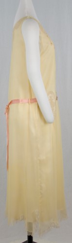 Yellow Chiffon Chemise Dress: Side