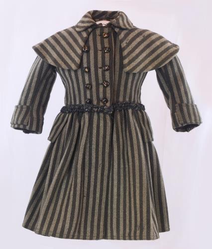 Front view of a boys coat from the 1890s