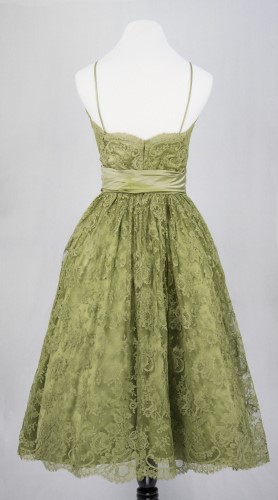 Green Lace Dress: Back