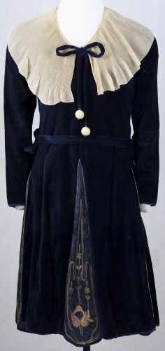 Blue Velvet Dress: Front