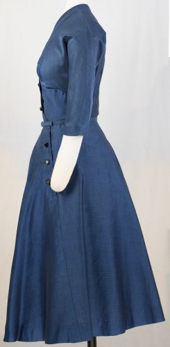 Navy Blue Dress With Belt: Right Side