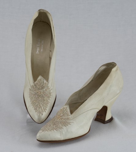 White Shoes With Beads: Full