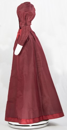 Burgandy Dress: Side